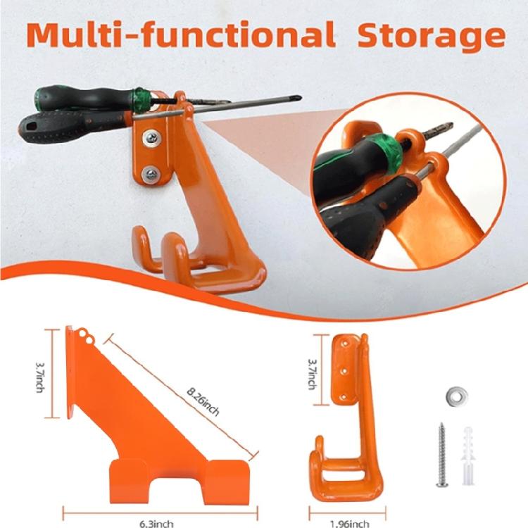 Easy to Install Secure Chainsaw Mount Hanger Rack Stand Rust Resistant for Professional Gardeners and DIYer Enthusiasts