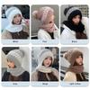 Womens Autumn Winter With The Korean Version Of The Lovely Knitted Cold Protective Ear Protection Neck Thickened Scarf Beanies