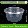 Disposable Round High-Lid Plastic Takeaway Container