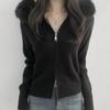 Rellawear Faux Fur Hooded Jacket 4color Rhn250902