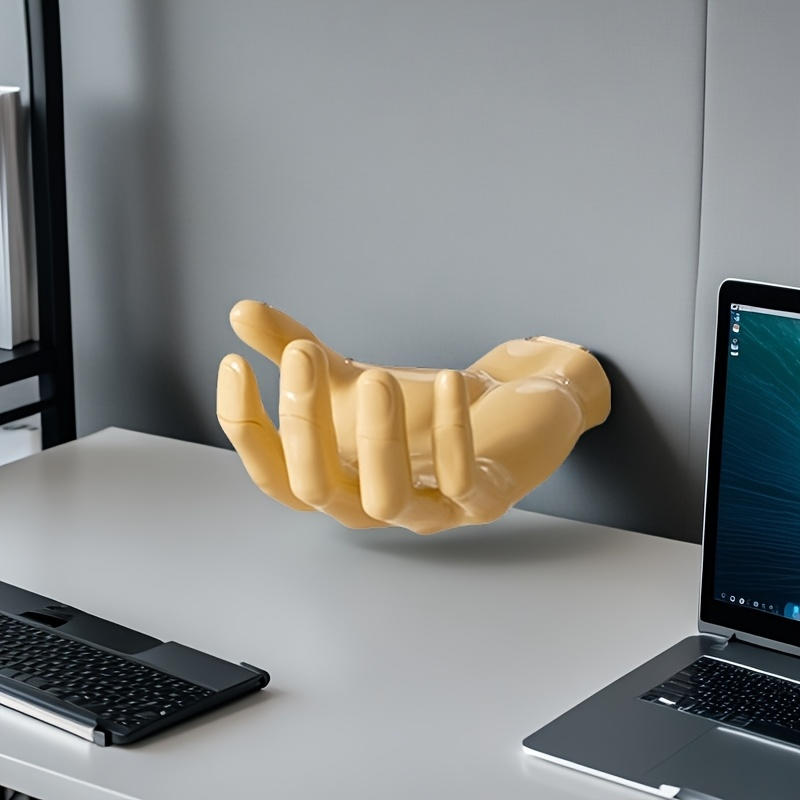 Creative Palm Up Hook Soap Holder Finger Hand Shape Design Wall Hanger Hooks Bathroom Storage Display Rack Decor Home Organizer