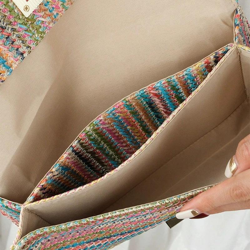 Ladies' Hand-held Bag Casual Woven Bag Summer Grass Woven Women's Bag