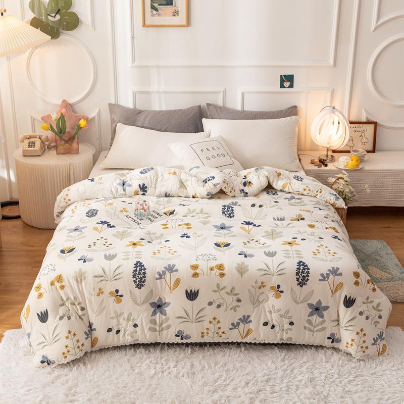 Class A Cotton Summer Quilt for Mother & Baby - Washable, Cool, Suitable for Children & Dorm Rooms