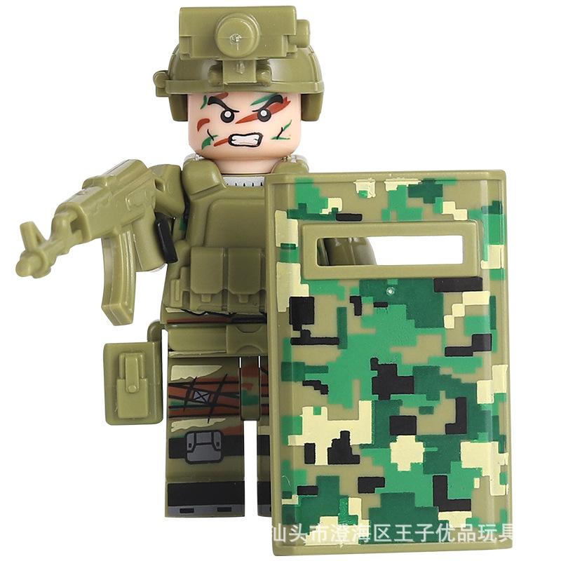 Ninja Warrior Superhero Doll With Weapon Single Building Block Assembly Toy