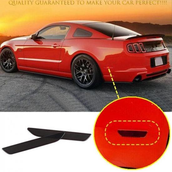 For Ford Mustang 2015-2022 Smoked Black Wheel Eyebrow Light Trim Cover Accessori