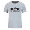 New Summer The World Is Flat Engine T Shirt Short Sleeve Custom T-shirts New Style Men O-neck Cotton T Shirts Fashion Streetwear