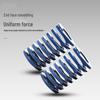 Weiruijia JIS Short Stroke Blue Flat Wire Compression Spring