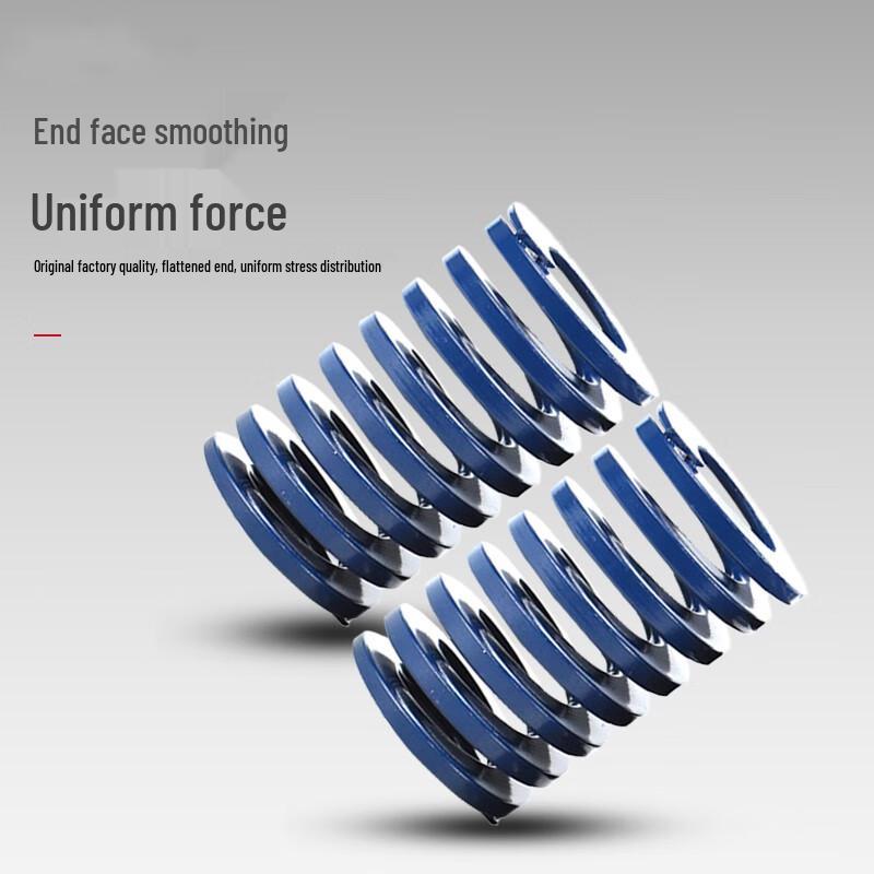 Weiruijia JIS Short Stroke Blue Flat Wire Compression Spring