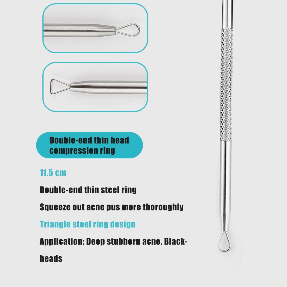 

Набор для удаления черных точек, 8 шт., Профессиональный экстрактор комедонов и угрей, Набор для удаления акне и дефектов разноцветный