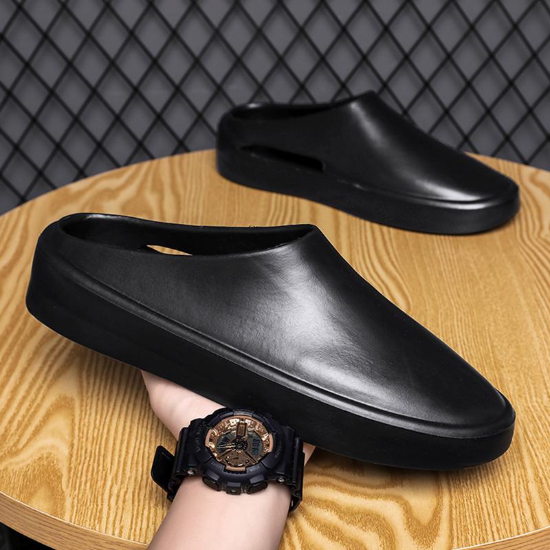 Fashion2024 Hot Sale New Men Slippers Flip Flops Man Beach Shoes Summer New Fashion Cool Outdoor Half Drag For Men Sandalias Hombre