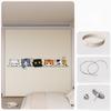 Rideau à coulisse pliante pour dressing, Rideaux de dressing pliants sans portes, Rideaux de porte anti-poussière pour armoire