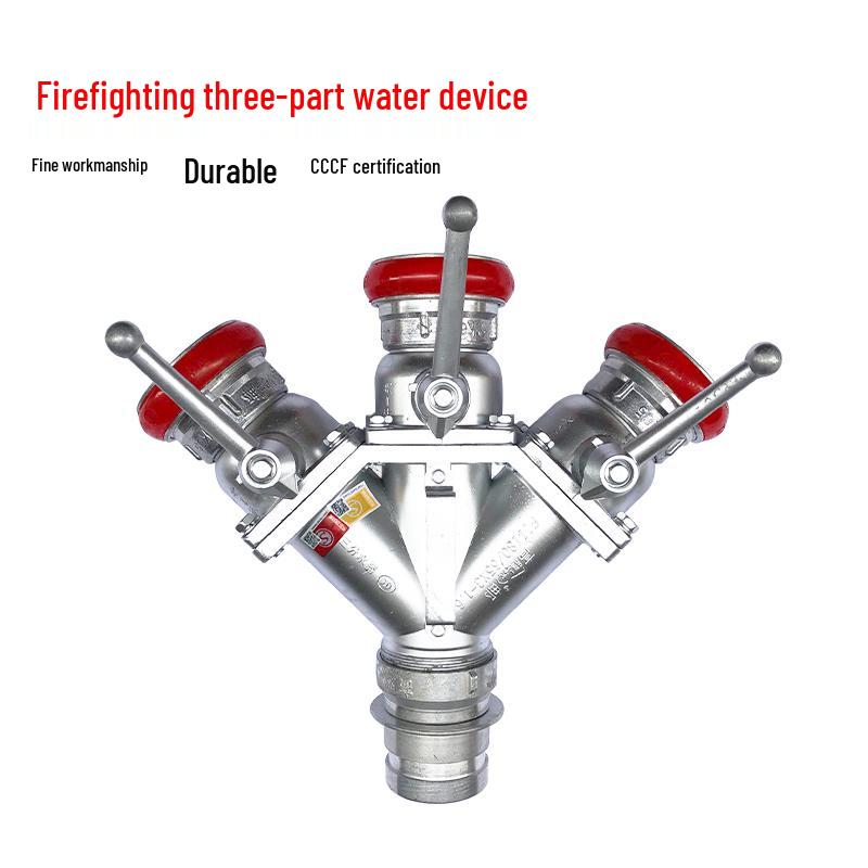 Feuerwehr-Wasserverteiler: FII65 2-Wege-Einlass, 3-Wege 3" Einlass auf 2,5" Ausgang Schnellangriffsschlauchverteiler