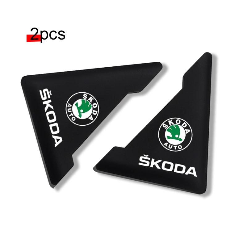 

2025 New 2pcs Car Door Corner Protection Sticke For Skoda Octavia A5 Superb old Febia Roomster 2013 2005-2008 rapid Roomster Kod чёрный