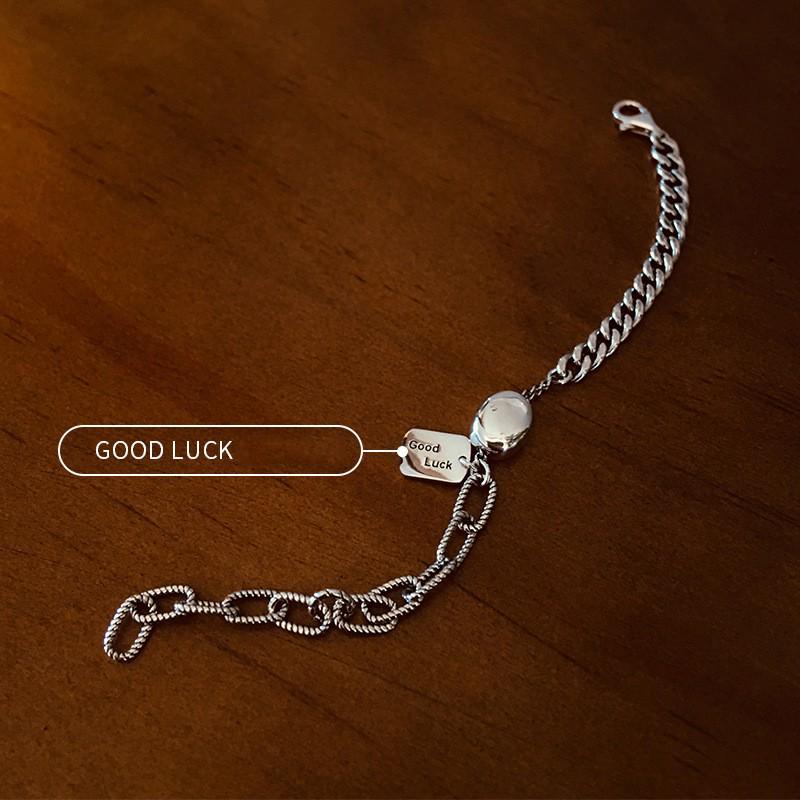 S925 Sterling Silver Korean Style Women's Bracelet - Perfect for Couples and Birthday Gifts