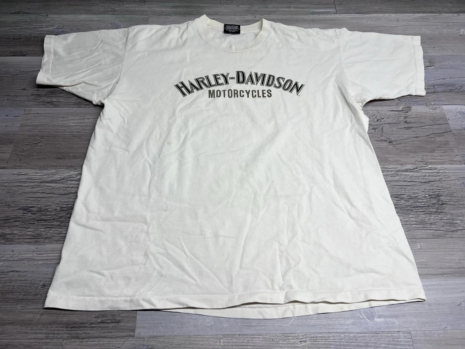 Vintage Harley Davidson Shirt Salt Lake City Utah Single Stitch Double Sided XL S