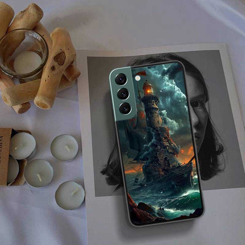 Lighthouse Phone Case For Samsung Galaxy S22 S25 Ultra S21 S10 Plus S26 Edge S20 S23 S24 FE Cover Silicone Soft TPU Clear Sh