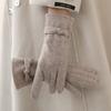 Thickened Imitation Cashmere Gloves Windproof Touch Screen Gloves  for Winter Use