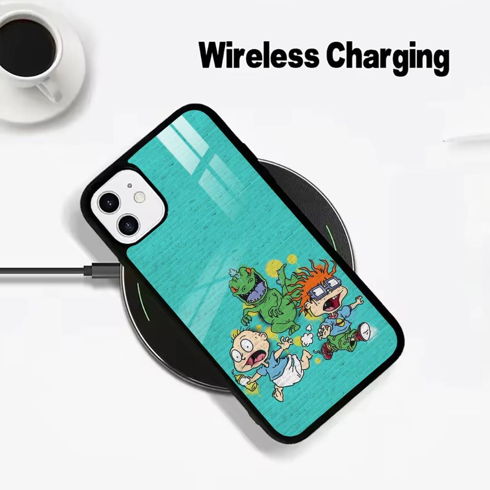

Classic Cartoon Characters-R-Rugrats Wireless charging phone case compatible with iPhone 17/16/15/14/13/12/11 iPhone13Pro