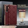 Full Protection for Samsung Galaxy Z Fold 8 Ultra 7 6 5 5G High-End Starlight Genuine Leather Texture Magnetic Plated Case Cover