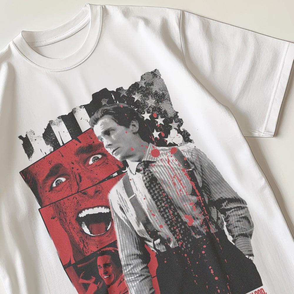 

Американский психопат Ретро Футболка Футболка 80-е 90-е Ностальгический подарок для него и для нее S