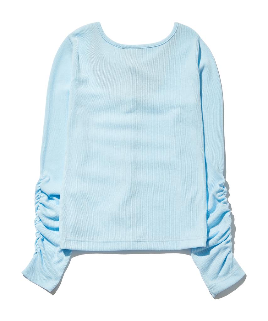 Peace Maker Layered Slim Round Cardigan (Sky Blue)