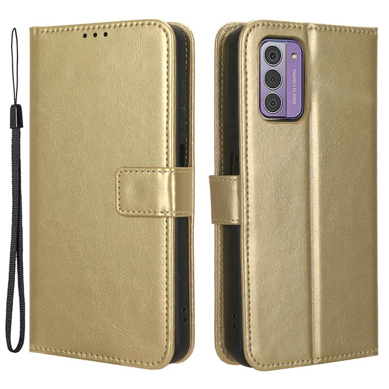 For Nokia G42 PU Leather Folio Flip Case Crazy Horse Texture Stand Wallet Phone Cover