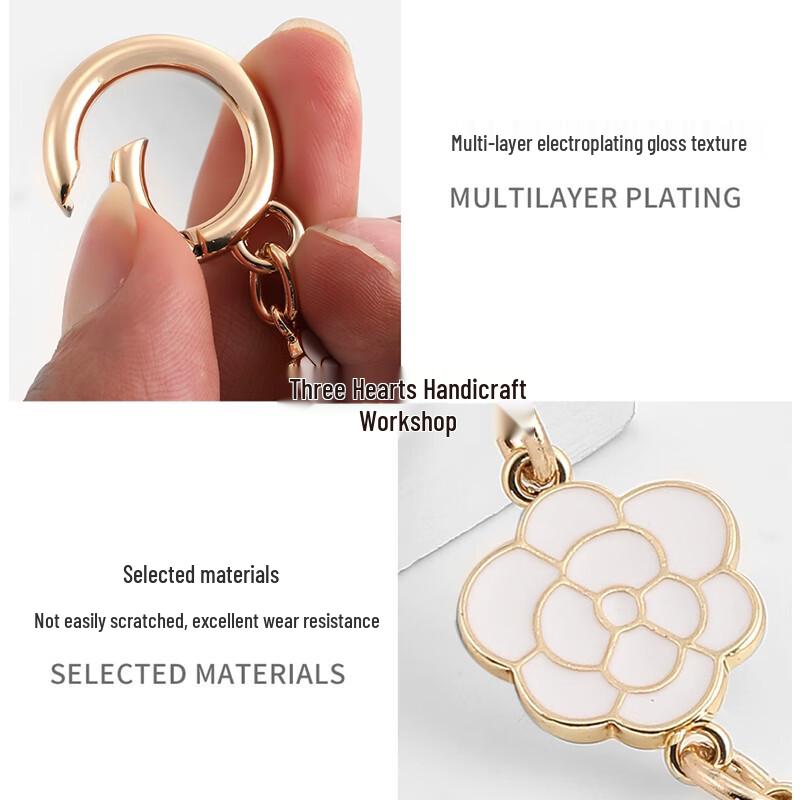 Coach Teri Bag Chain Extender with Camellia Charm