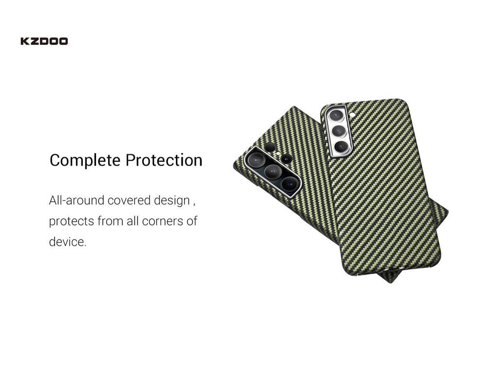KZDOO Kevlar Carbon Fiber Phone Case for Samsung S25 Ultra/S24 Plus