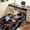 Büroteppich Coraline-Thema Sofateppich für Wohnzimmer, Stuhlmatte zum Schutz darunter