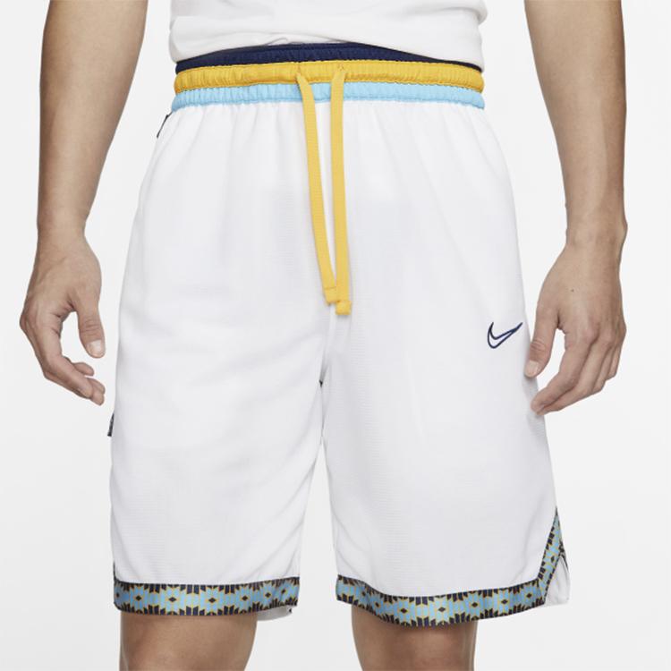 Nike Dna Colorblock Basketball Shorts Men Bottoms White BV9447-101