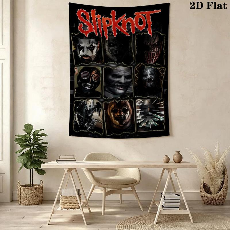 Slipknot Masters Tapestry Background Cloth Wallmounted Atmospheric Background Cloth Wall Covering Decoration Soft