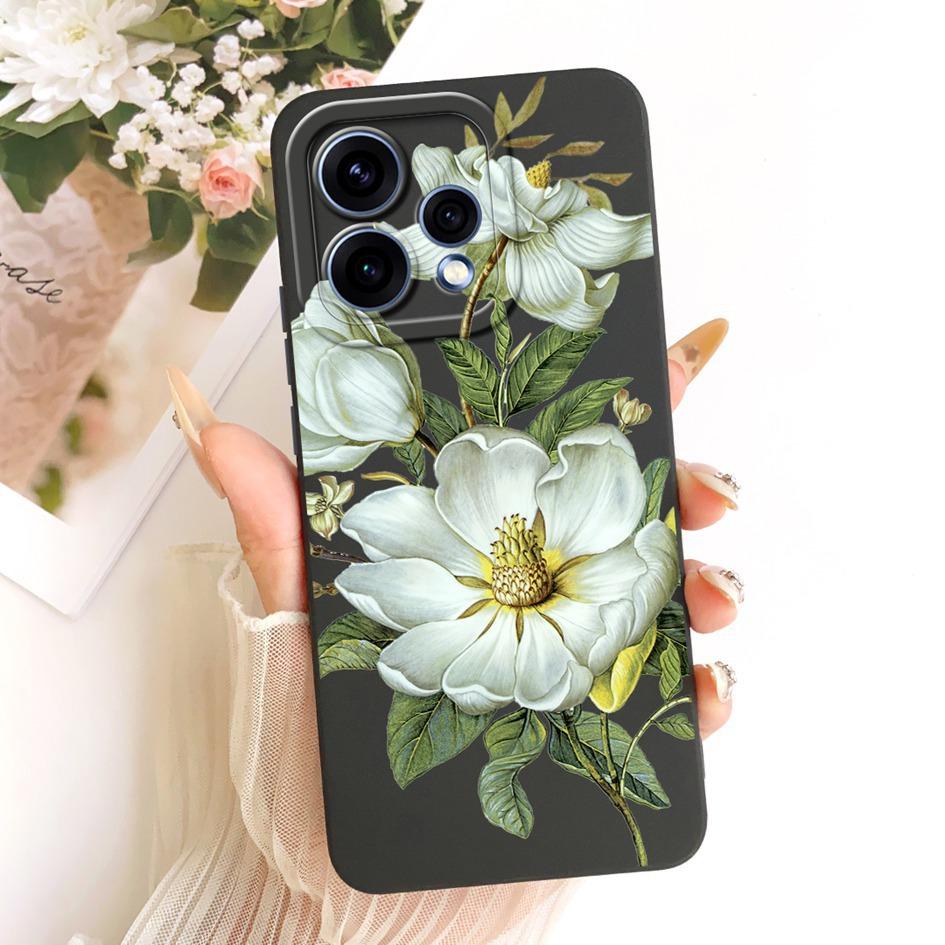For OPPO Reno 15 5G Case Reno 15 Pro Cover CPH2813 CPH2825 New Stylish Flower Soft Silicone Phone Case For OPPO Reno15 15c Shell
