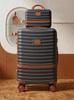 ABS+PC Expandable Trolley Case Set: Three-Piece Layered Storage Carry-on Suitcase for Travel.