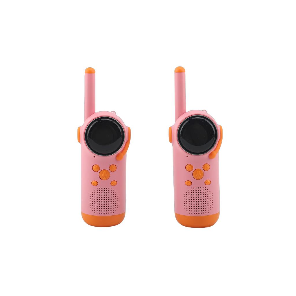 1 Pair Wireless Kids Video Intercom USB Rechargeable Handheld Talker Intercom 48 Hours Playtime with LED Flashlight for