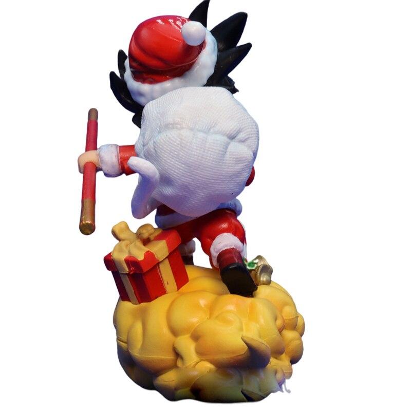 Draon Ball Action Figure Son Guku Santa Costume Figma Pvc 12cm Animation Model Collection Toys For Children Christmas Gift