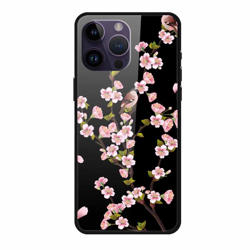 Tempered Glass Case For iphone 15 Pro Max Case Soft TPU Bumper Hard Glass Back Cover For iphone 16 Pro Max Phone Case 16Pro Max