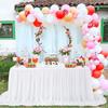 Chiffon Table Skirt Wedding Christmas Tablecloth Sheer Fabric for Sweetheart Table Birthday Party Cake Table Baby Shower Decor