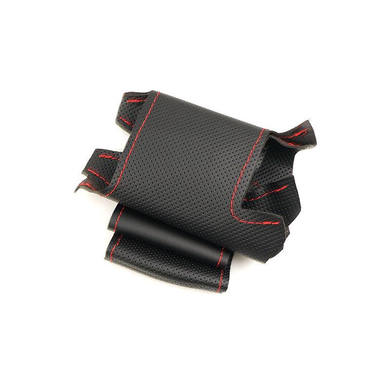 For Suzuki Jimny 2015 2016 2017 2018 Car Accessories Microfiber Perforated Leather Steering Wheel Cover Trim