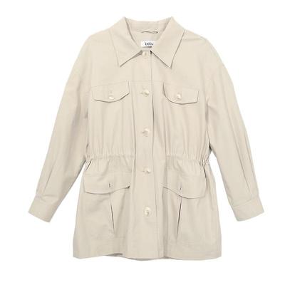 Betu Women's Adjustable Waist Workwear Style Trench Coat