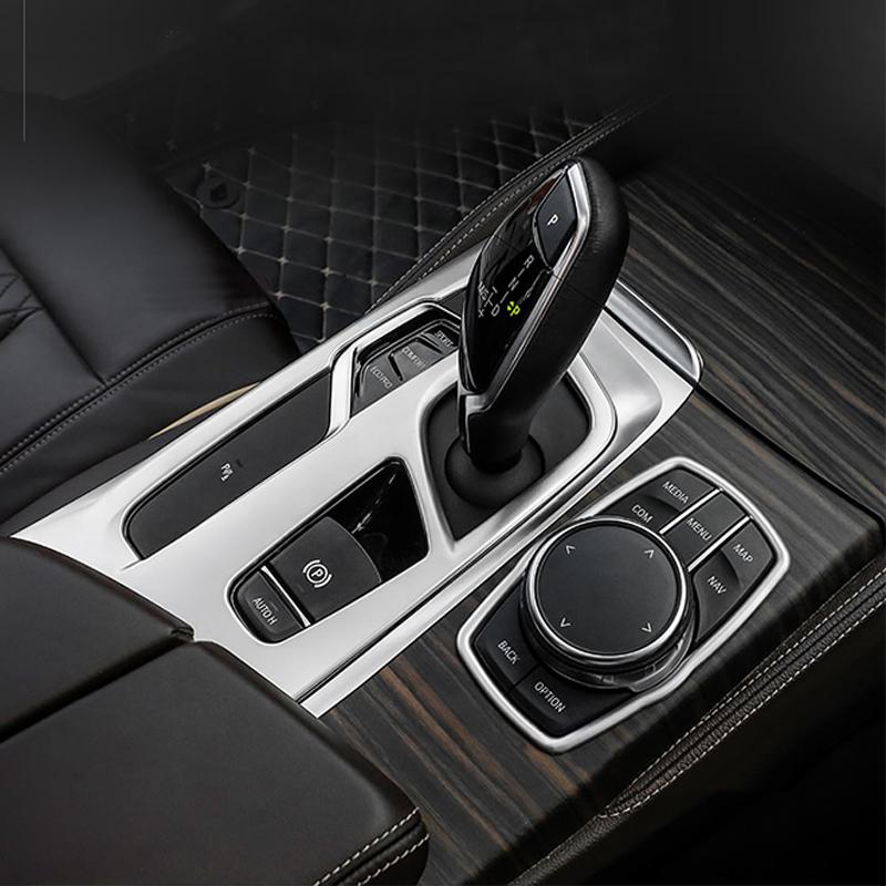 For BMW 5 Series 6GT X3 X4 G01 G02 G32 G30 17-19 1* Stainless Interior Center Multimedia Button Frame