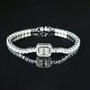 Sophisticated Square Zircon Bracelet: Elegant and Versatile for Daily Commutes or Banquets
