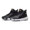 Under Armour Grade School UA Lockdown 5 Basketball Shoes Black Metallic Gold 3023533-003