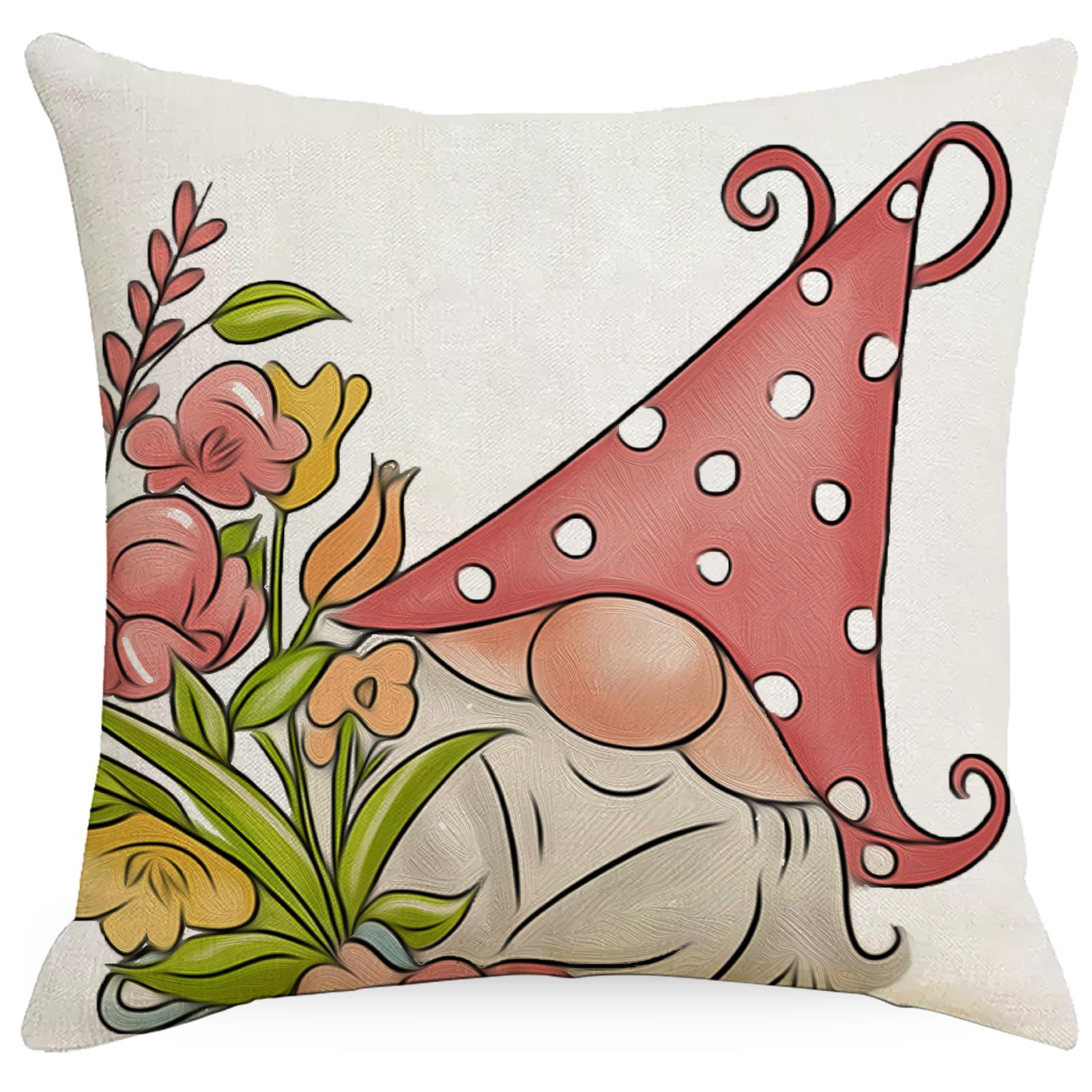 

Весенние и Летние Наволочки Домашние Цветочные Наволочки для Диванных Подушек Чехлы для Автомобильных Подушек 45 * 45Cm without pillow core