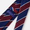 [Ogier] 100% Silk Tie, Regular Tie, Jacquard Weave, Regimental Stripe, Gift, Business, Men's, Stylish, 8cm Width