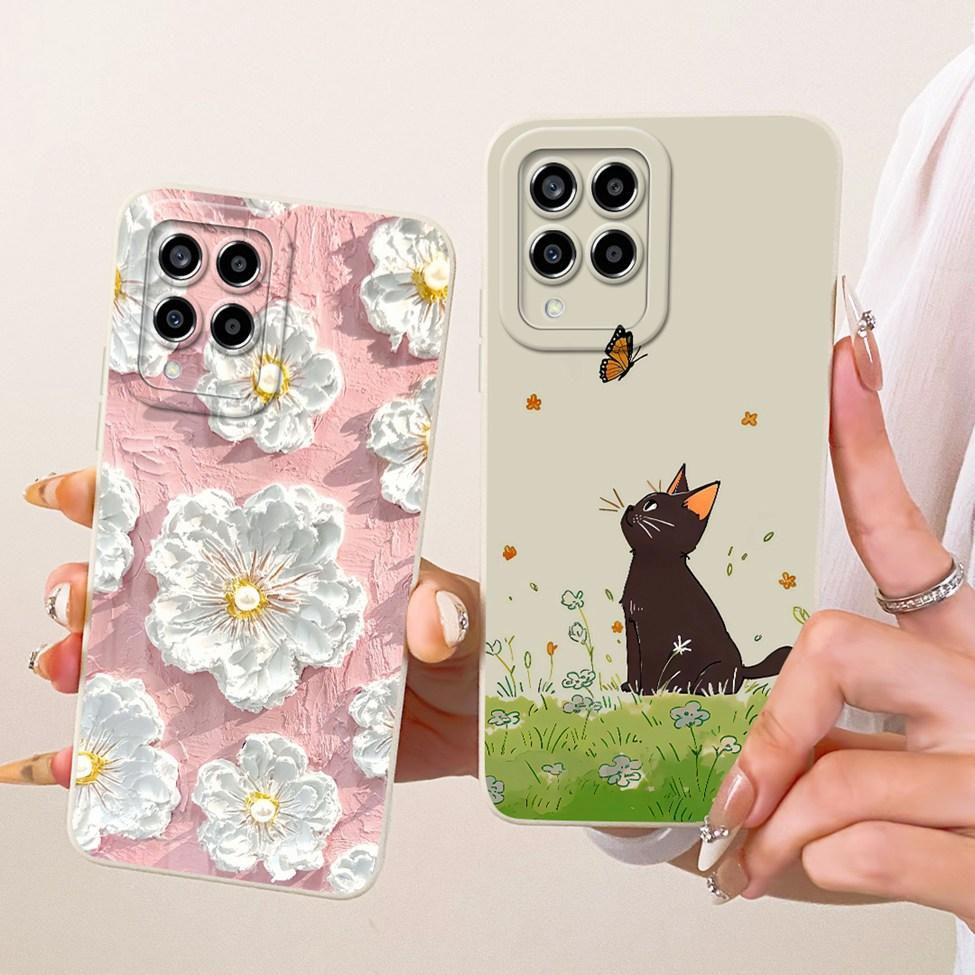 For Samsung M53 5G Case Cover Silicone Cute Luxury Fashion Funny Painted Bumper For Samsung Galaxy M53 5G SM-M536B Casing