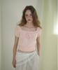 Eopaeleolakaibeu Hailey Square Ribbon Half Knit - Pink