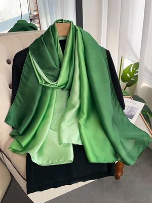 180*90Cm Luxury Women Summer Silk Scarves Shawl Lady Wrap Soft Female Europe Designer Beach Bandanna Foulard Muffler Pareo