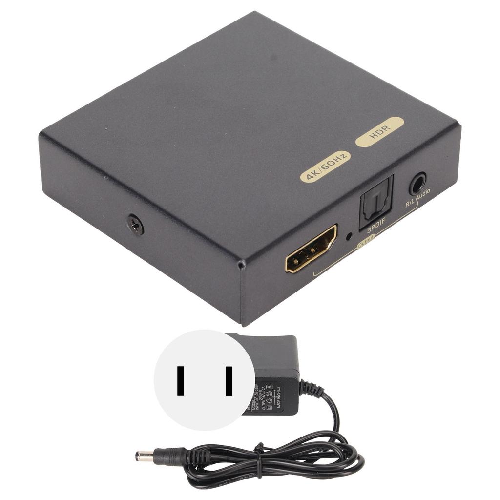 HD Multimedia Interface Sound Extractor Version 2.0 4K 60Hz Optisch 5.1 Kanal zu 3,5mm Sound