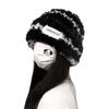 New trendy plush hat, winter adult warm hat, Korean-style patterned outdoor plush warm hat for women