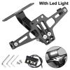 Adjustable Motorcycle Rear License Plate Mount Registration Plate Holder  Motorbike Parts